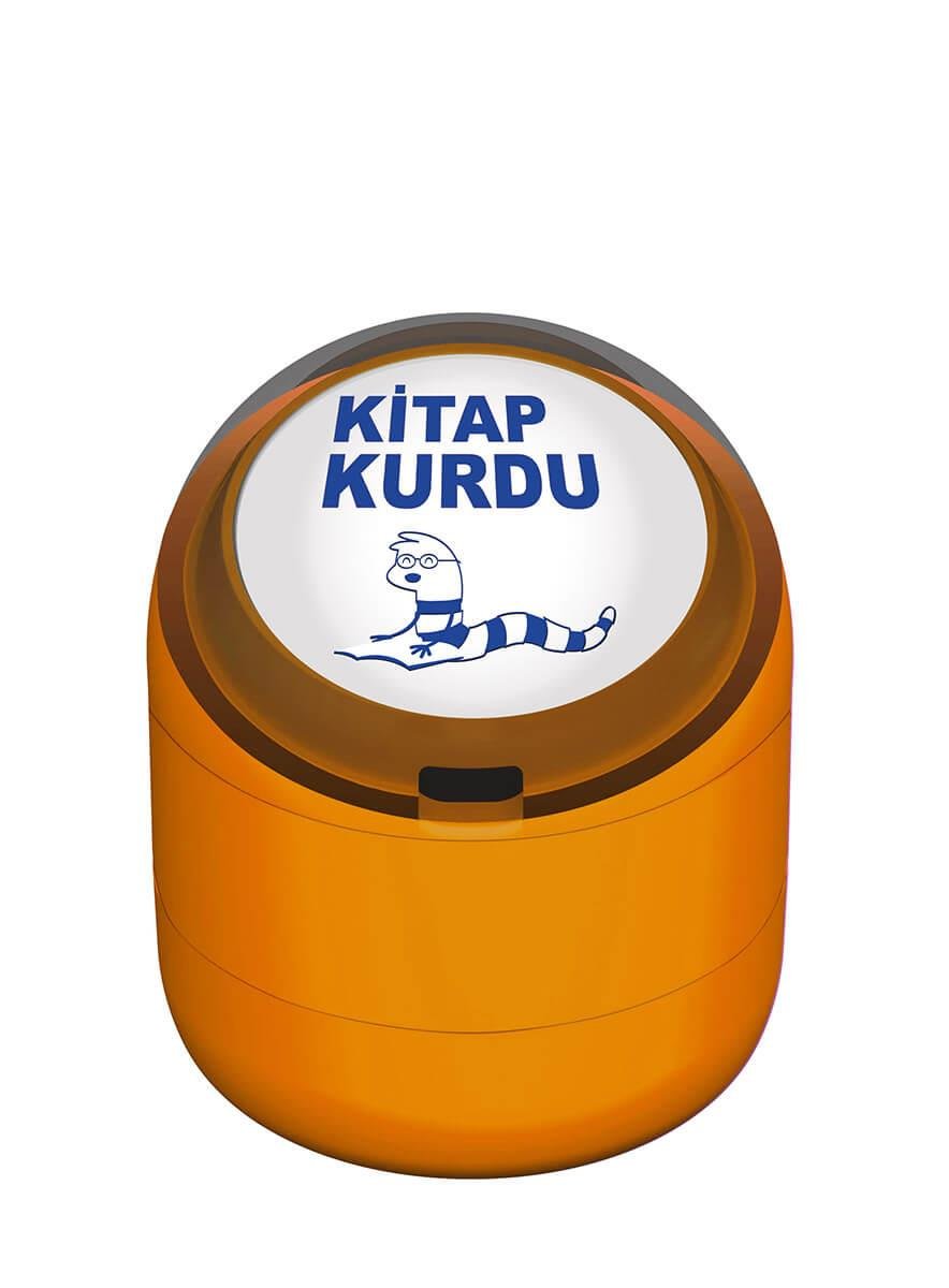 Kitap Kurdu Motivasyon Kaşesi 22mm Yuvarlak Teknobutik.com'da