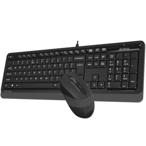 A4 Tech F1010 MM Klavye Mouse Set Gri USB Teknobutik.com'da