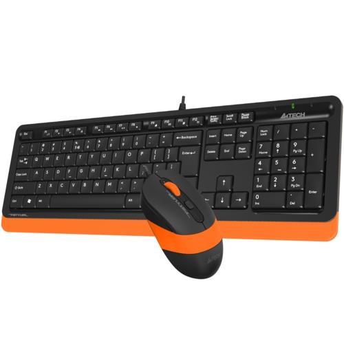A4 Tech F1010 MM Klavye Mouse Set Turuncu USB Teknobutik.com'da