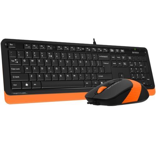 A4 Tech F1010 MM Klavye Mouse Set Turuncu USB Teknobutik.com'da
