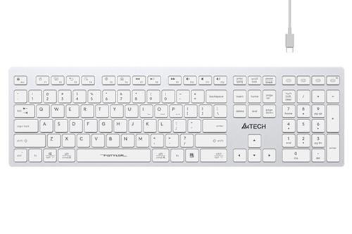 A4 Tech FBX50C Beyaz Bluetooth+2.4G FN-MM-Şarjlı Klavye Teknobutik.com'da