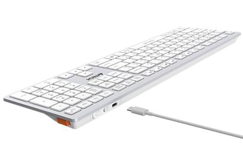A4 Tech FBX50C Beyaz Bluetooth+2.4G FN-MM-Şarjlı Klavye Teknobutik.com'da