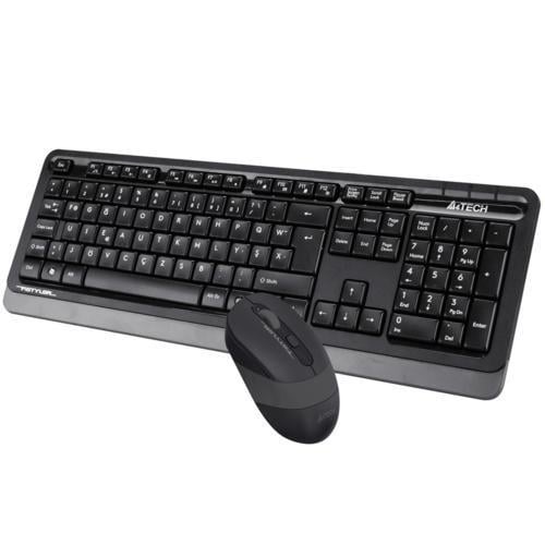A4 Tech FG1010 F Kablosuz MM Klavye Mouse Set Gri Teknobutik.com'da