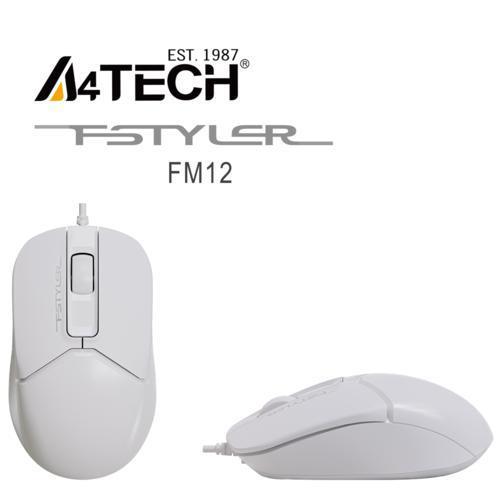 A4 Tech FM12 Mouse USB Beyaz 1200DPI Teknobutik.com'da