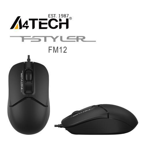 A4 Tech FM12 Mouse USB Siyah 1200DPI Teknobutik.com'da