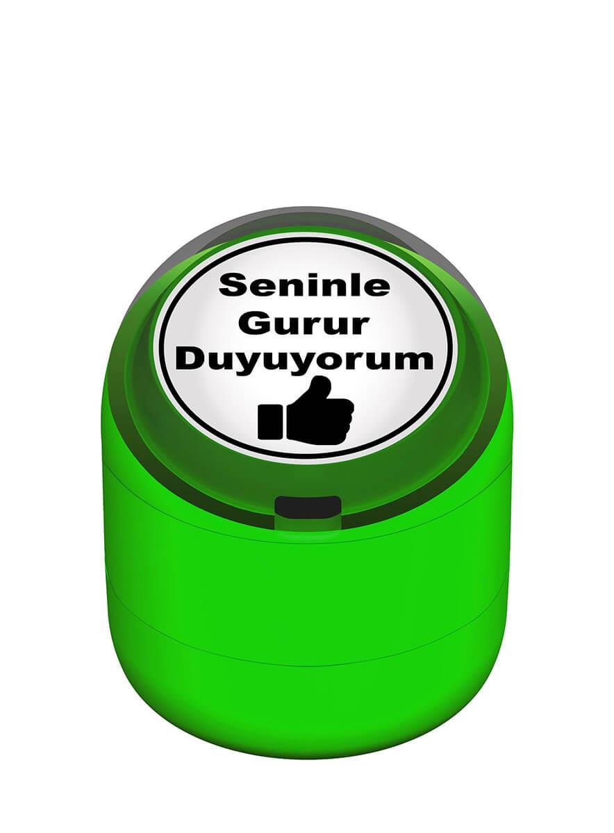 Seninle Gurur Duyuyorum Motivasyon Kaşesi 22mm Yuvarlak Teknobutik.com'da