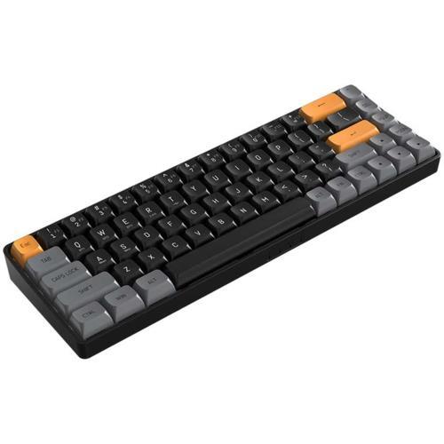 AIGO AI A68 Siyah İngilizce Q Mekanik Klavye Sarı Switch Teknobutik.com'da