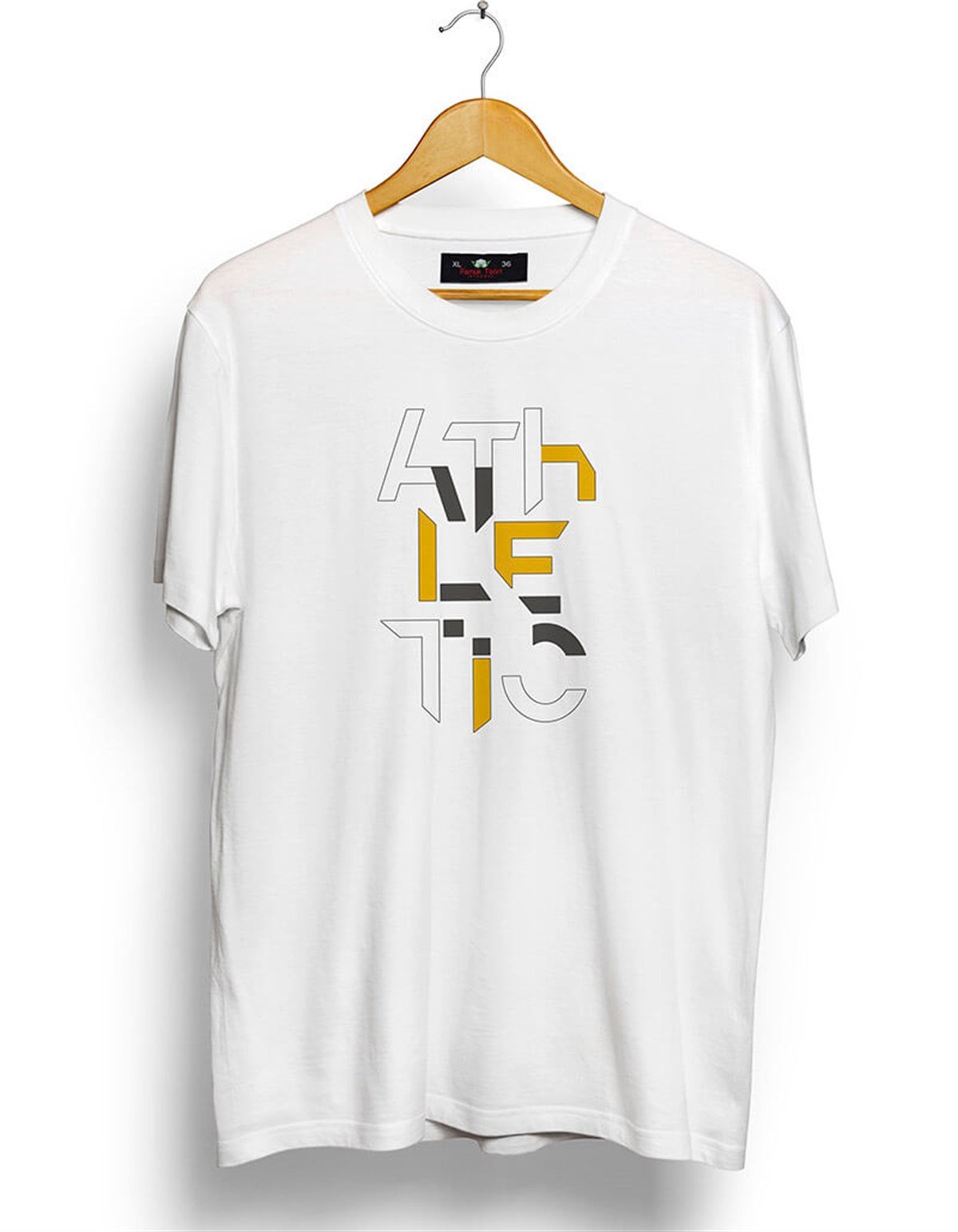 Atletik Baskılı Oversize Bol Kalıp T-shirt