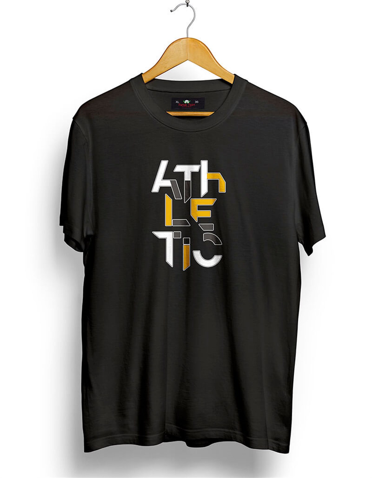 Atletik Baskılı Oversize Bol Kalıp T-shirt