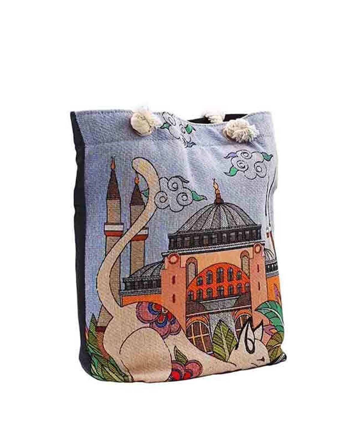 Ayasofya Cami Desenli Goblen Dokuma Heybe Çanta