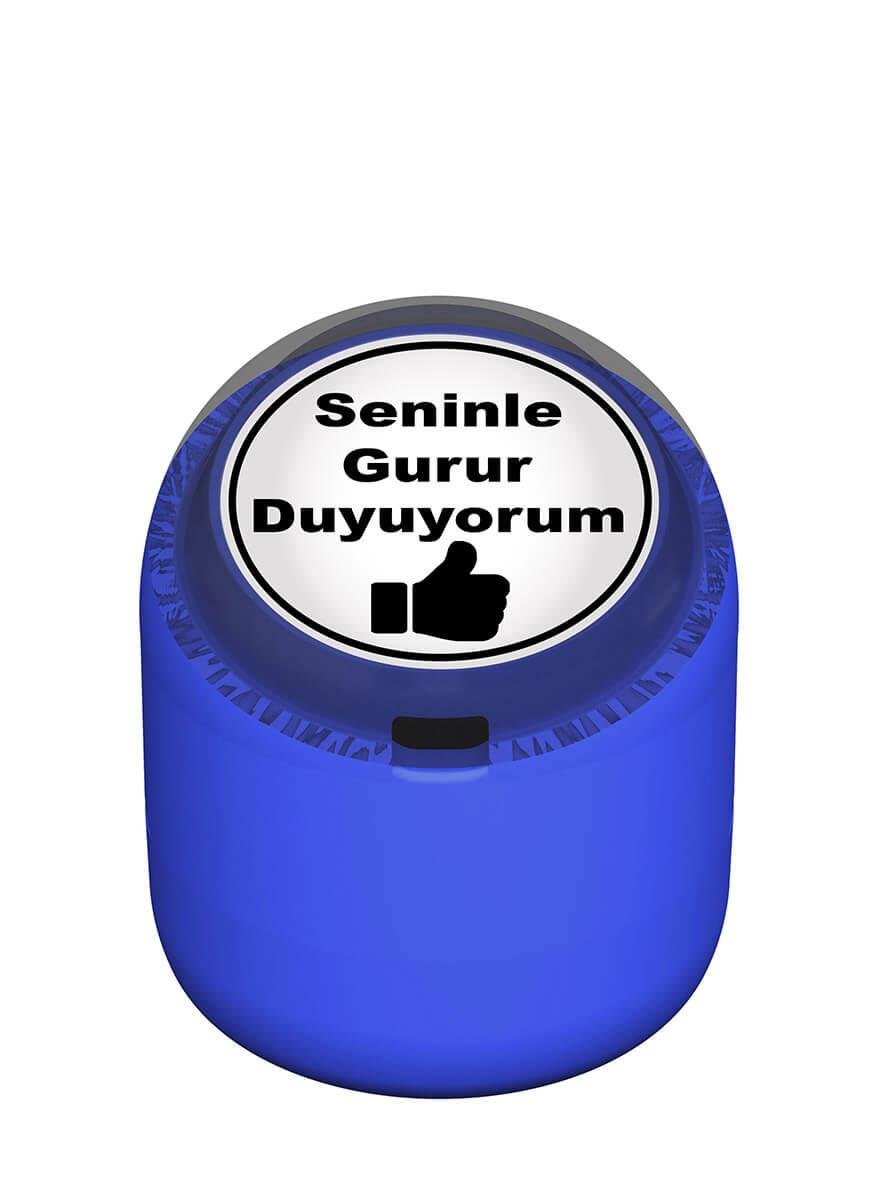 Seninle Gurur Duyuyorum Motivasyon Kaşesi 22mm Yuvarlak Teknobutik.com'da