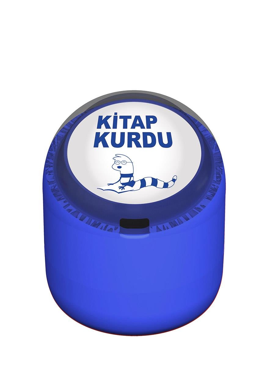 Kitap Kurdu Motivasyon Kaşesi 22mm Yuvarlak Teknobutik.com'da