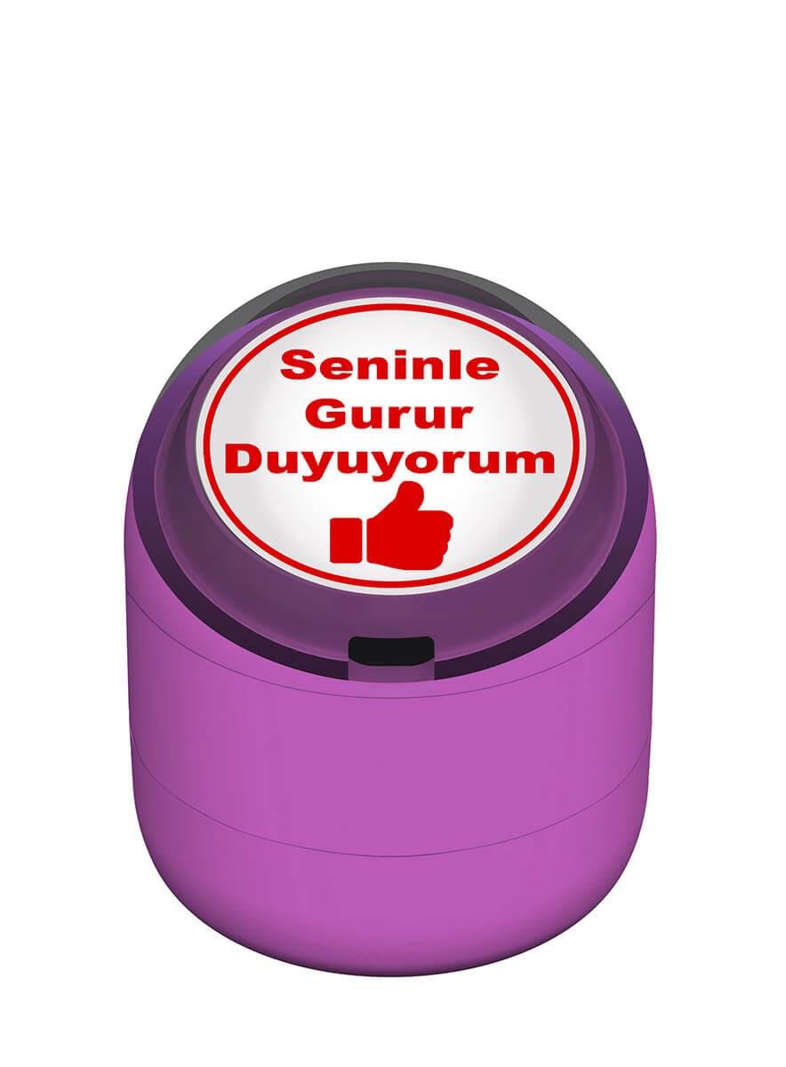 Seninle Gurur Duyuyorum Motivasyon Kaşesi 22mm Yuvarlak Teknobutik.com'da