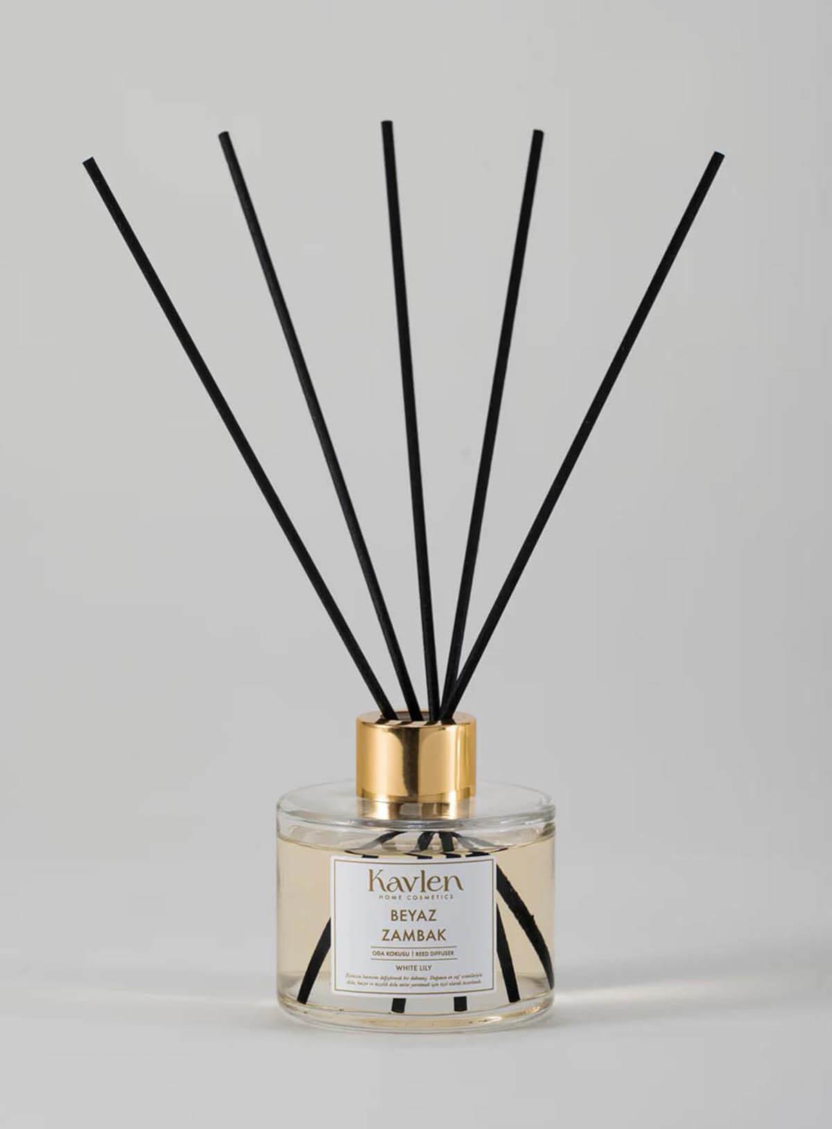 Beyaz Zambak Çubuklu Oda Kokusu 120ml Kavlen Teknobutik.com'da