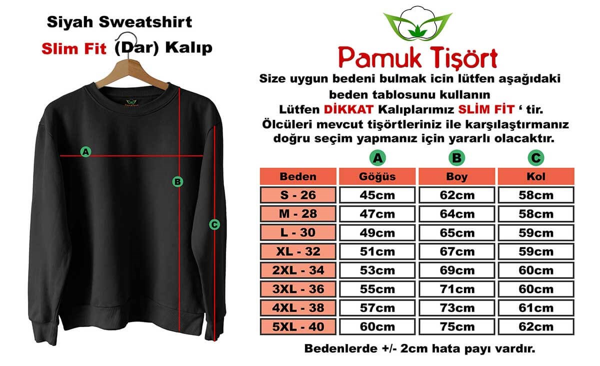 Bisküit-cookies Basklı Slim Fit Pamuk Sweatshirt