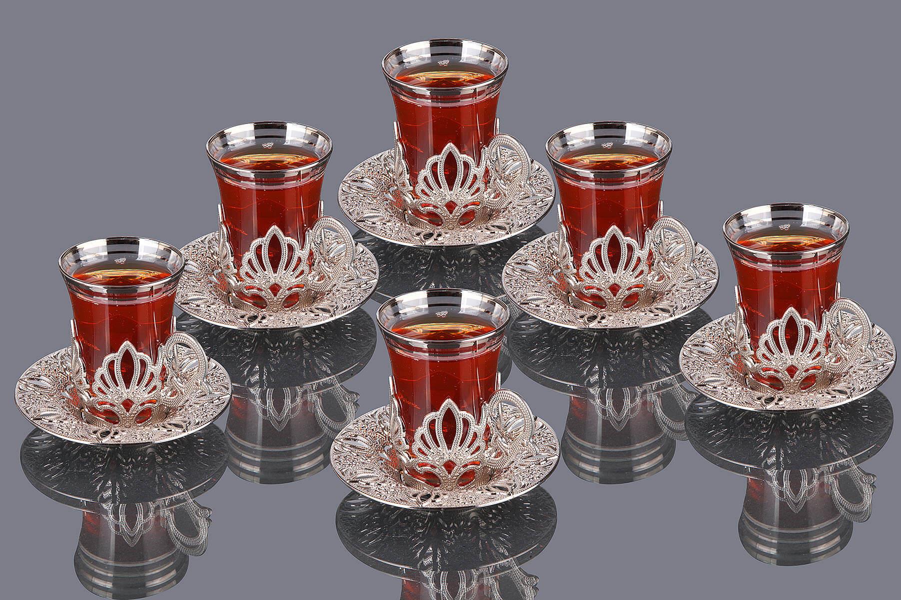 Busem Ahu Çay Seti 18 Parça-Nikel Teknobutik.com'da