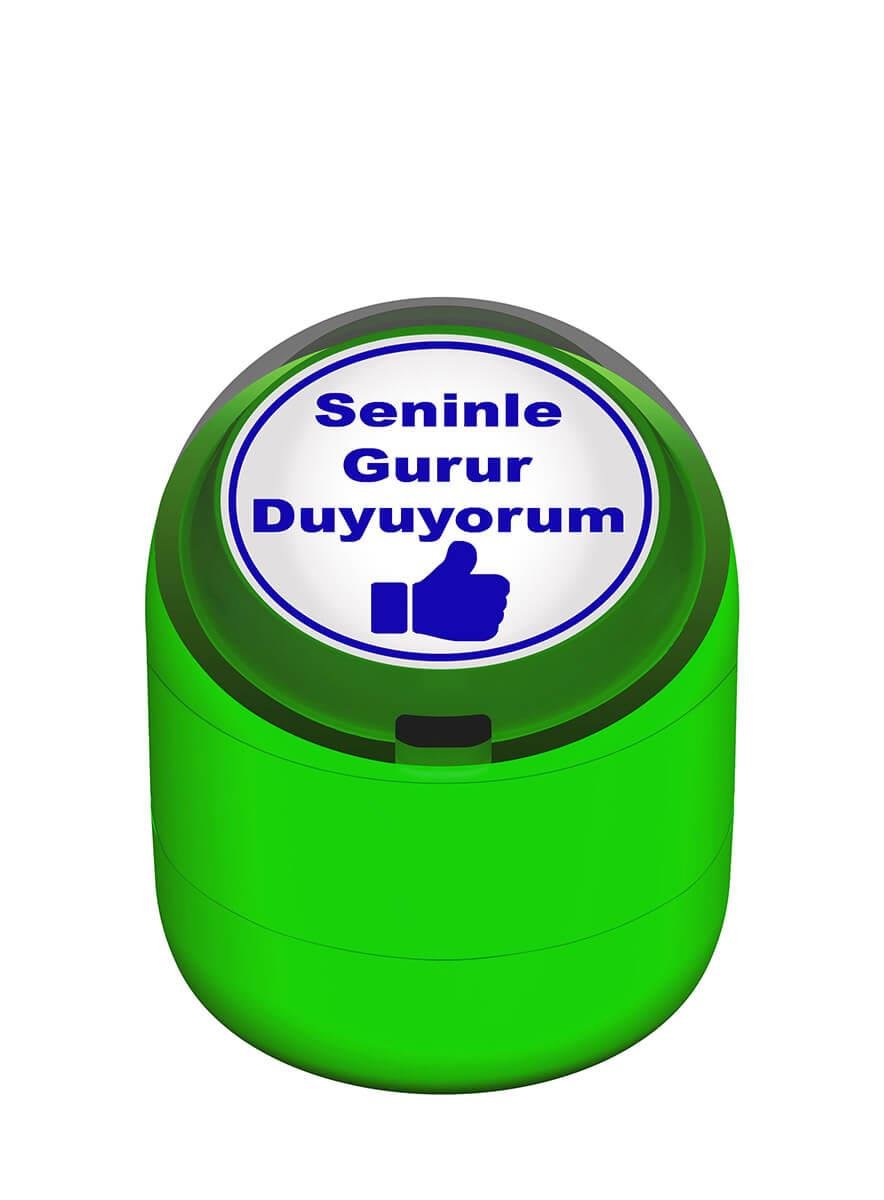 Seninle Gurur Duyuyorum Motivasyon Kaşesi 22mm Yuvarlak Teknobutik.com'da