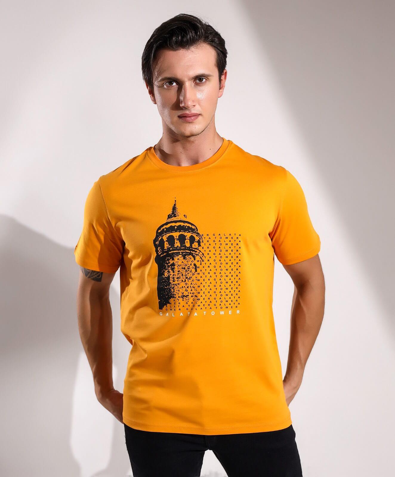 Galata Tower Baskılı Regular Kalıp T-shirt Teknobutik.com'da