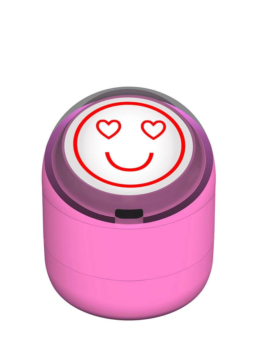Mutlu Emojili Motivasyon Kaşesi 22mm Yuvarlak Teknobutik.com'da