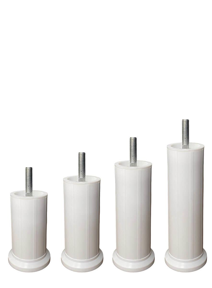 Çap 51mm 6cm Saplama Vidalı Plastik Ayarlı Baza Dolap Ayağı Teknobutik.com'da