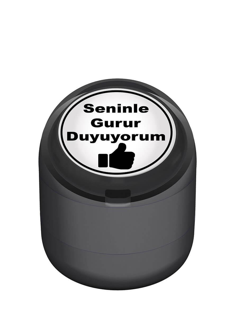 Seninle Gurur Duyuyorum Motivasyon Kaşesi 22mm Yuvarlak Teknobutik.com'da