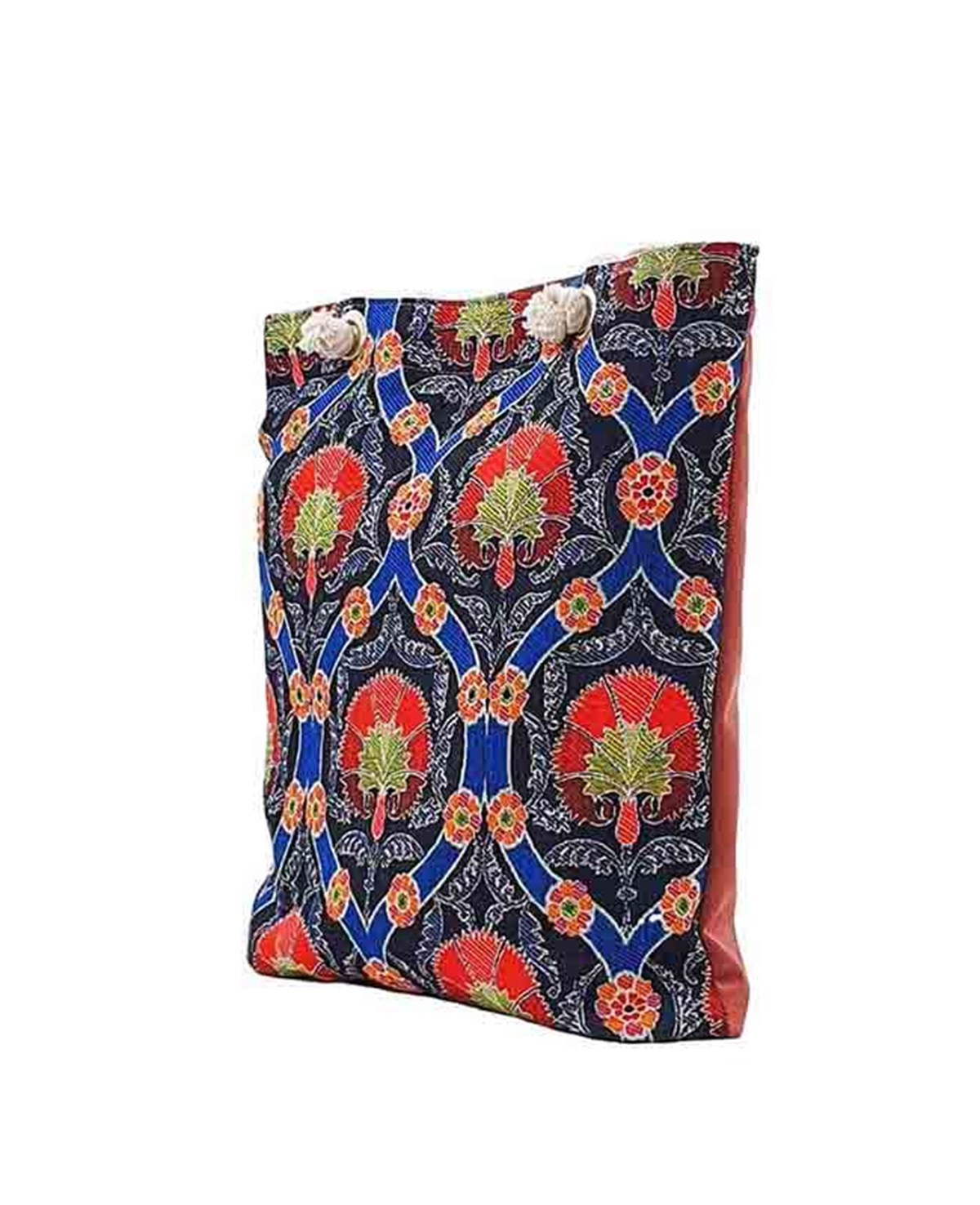 Çiçek Desenli Goblen Dokuma Heybe Çanta
