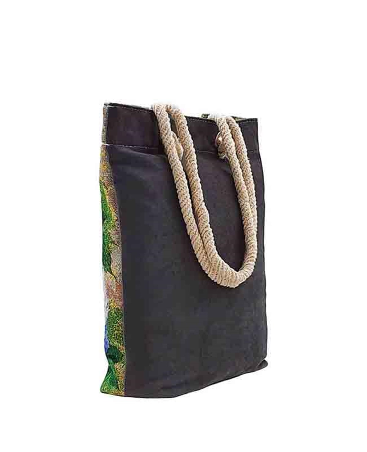 Çiçek Desenli Goblen Dokuma Heybe Çanta