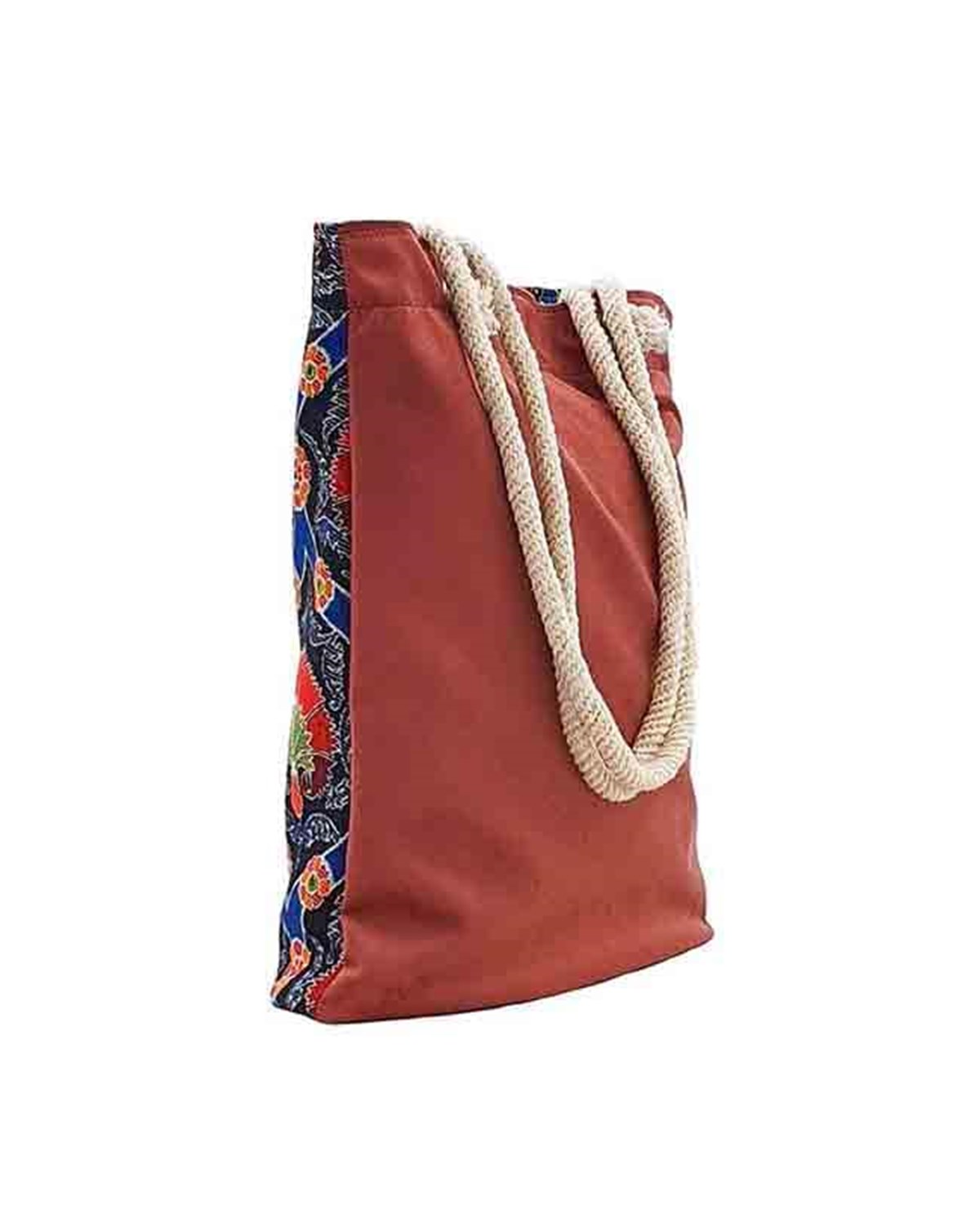 Çiçek Desenli Goblen Dokuma Heybe Çanta