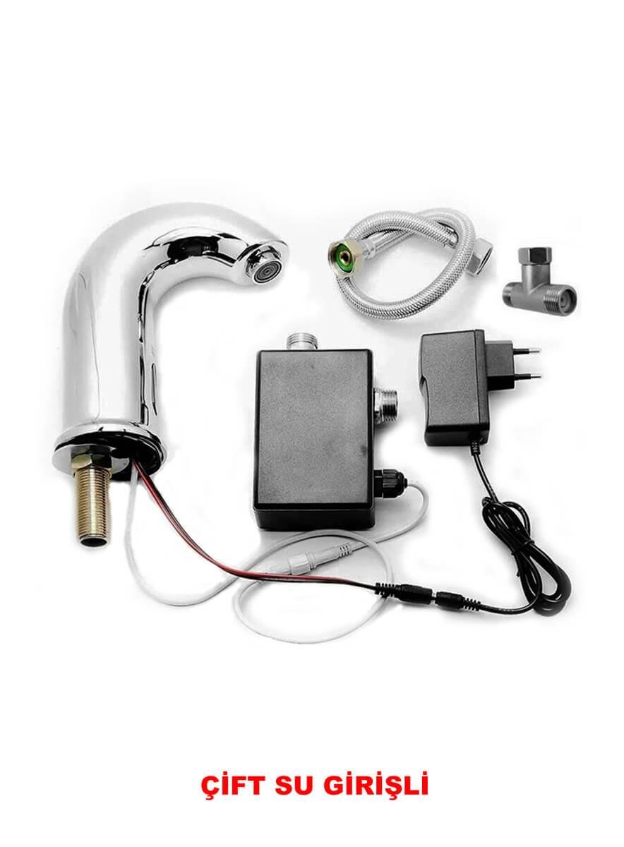 Çift Su Girişli Fotoselli Venüs Lavabo Bataryası Teknobutik.com'da