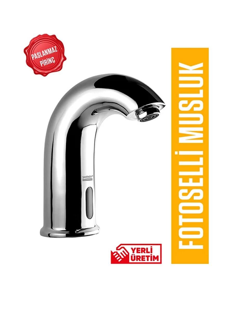 Çift Su Girişli Fotoselli Venüs Lavabo Bataryası Teknobutik.com'da