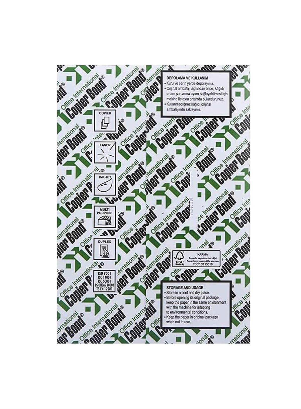 Copier Bond A4 Fotokopi Kağıdı 80gr 1 Paket 500 Adet Teknobutik.com'da