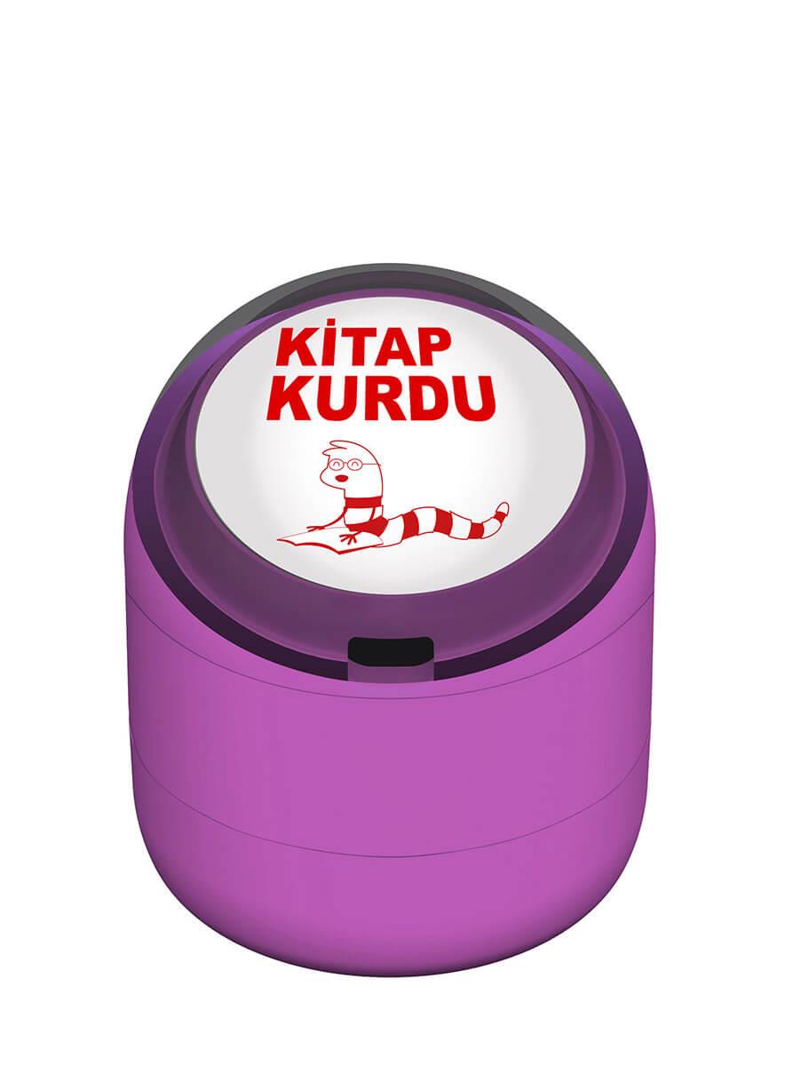 Kitap Kurdu Motivasyon Kaşesi 22mm Yuvarlak Teknobutik.com'da