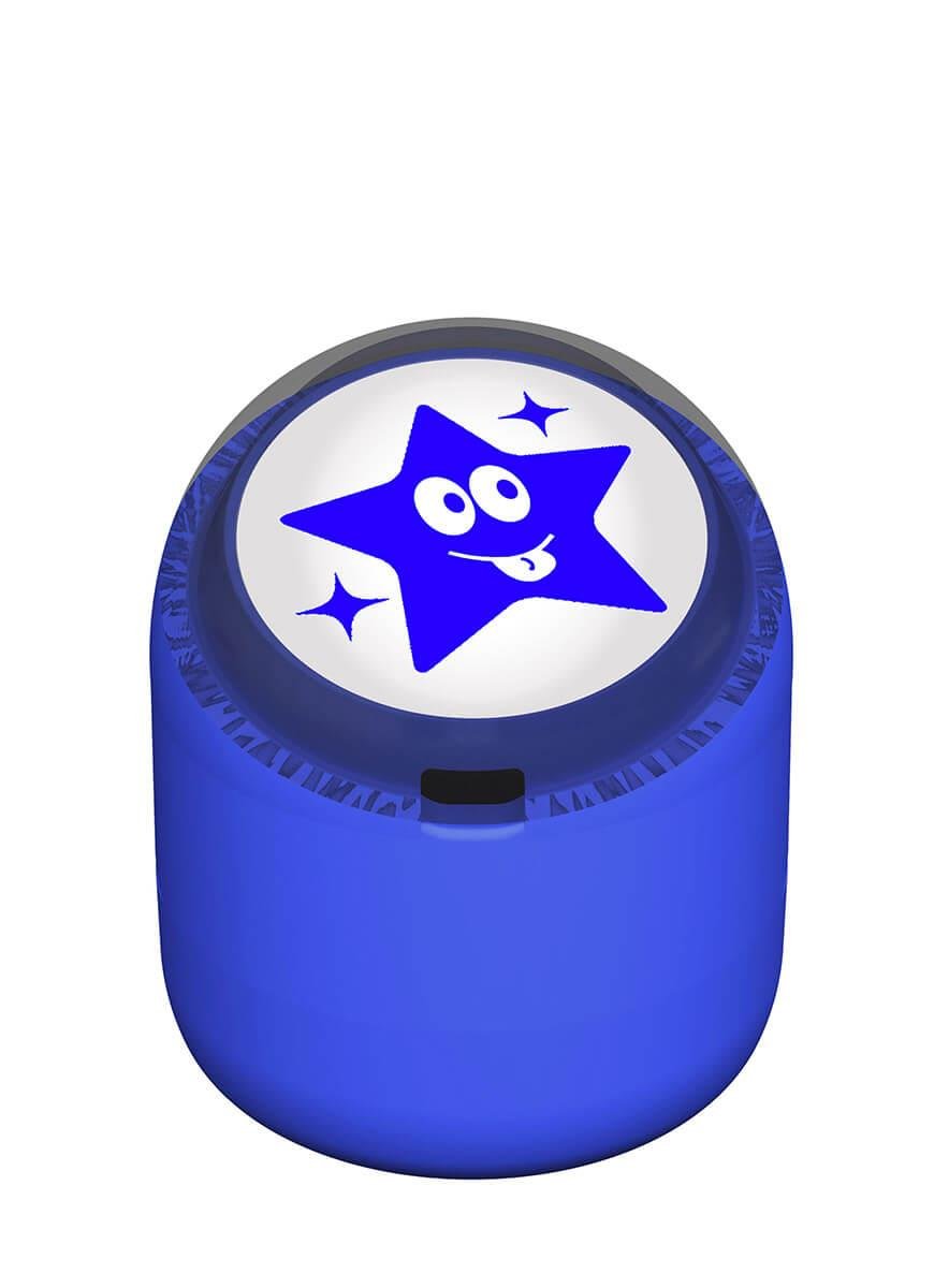 Şakacı Yıldız Emojili Motivasyon Kaşesi 22mm Yuvarlak Teknobutik.com'da