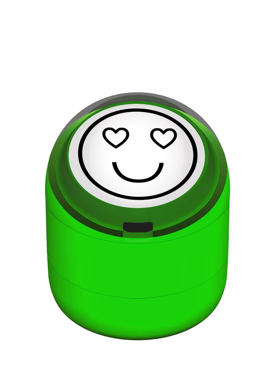 Mutlu Emojili Motivasyon Kaşesi 22mm Yuvarlak Teknobutik.com'da