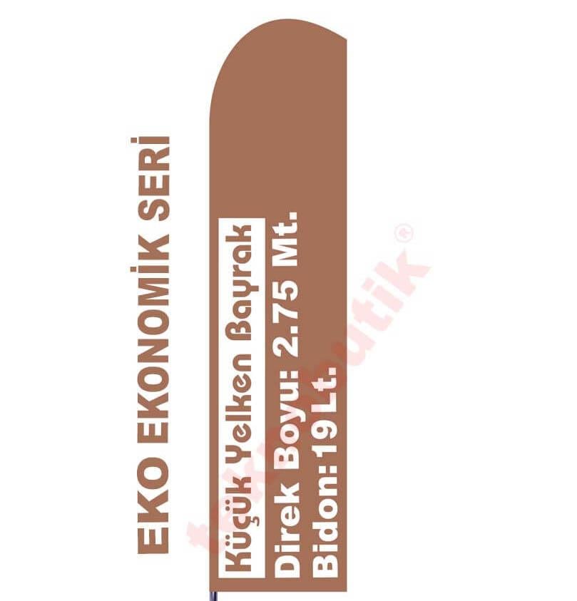 Eko Küçük Yelken Bayrak Baskılı 50cm x 200cm Teknobutik.com'da