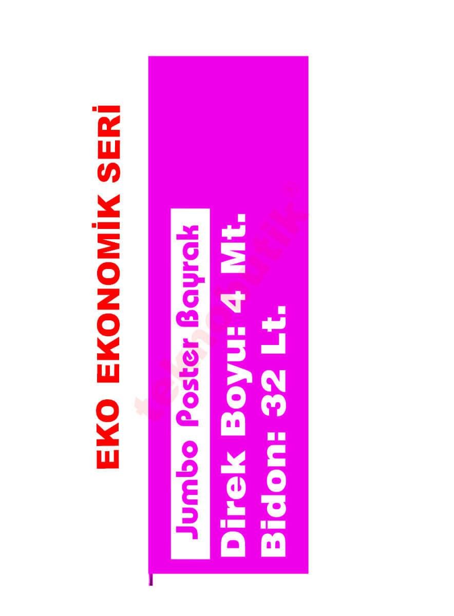 Ekonomik Jumbo Poster Bayrak 100x350 Teknobutik.com'da