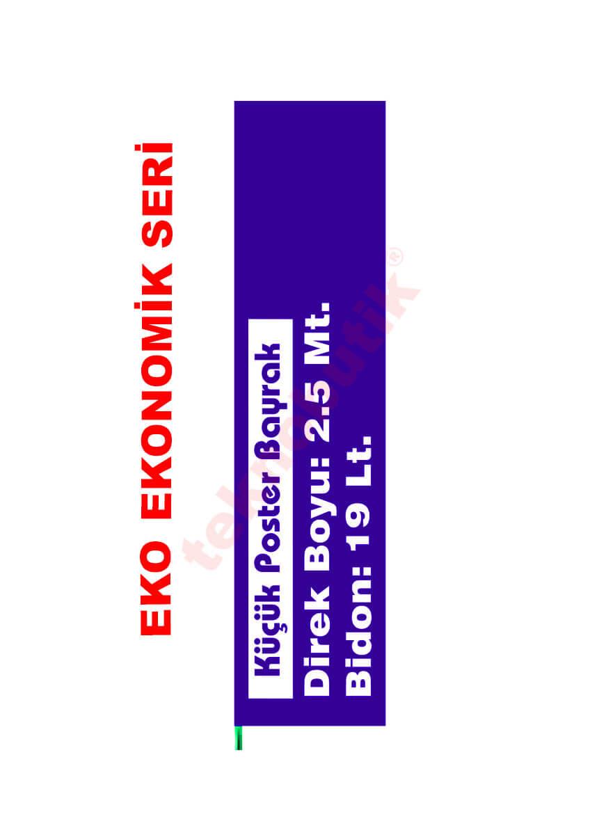 Ekonomik Küçük Poster Bayrak 50x200 Teknobutik.com'da