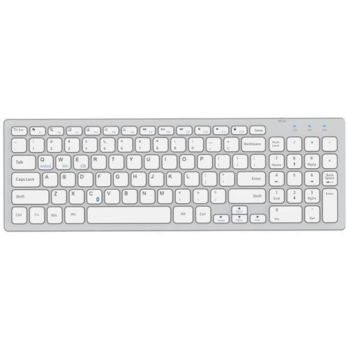 Everest KB-80W Beyaz/Gümüş Ultra İnce Kablosuz Klavye Teknobutik.com'da