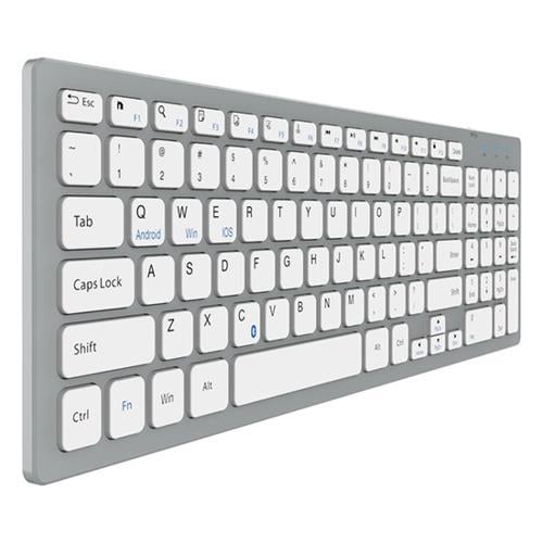 Everest KB-80W Beyaz/Gümüş Ultra İnce Kablosuz Klavye Teknobutik.com'da