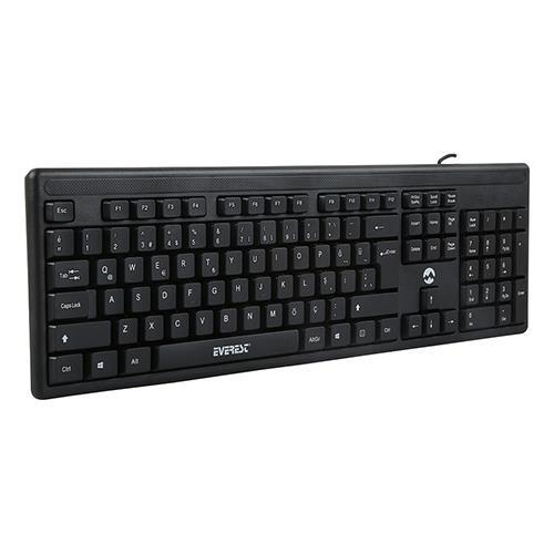 Everest KM-515 Usb Combo Q Kablolu Klavye/Mouse Set Siyah Teknobutik.com'da