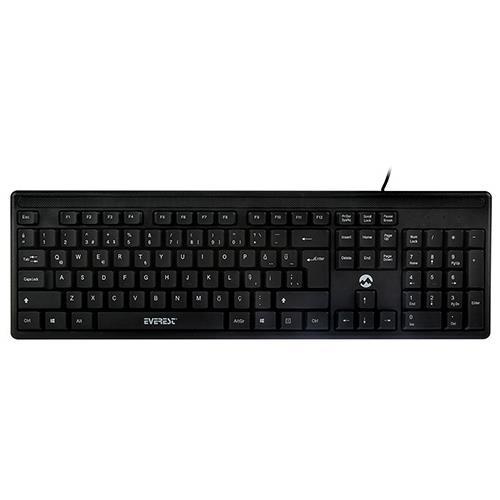 Everest KM-515 Usb Combo Q Kablolu Klavye/Mouse Set Siyah Teknobutik.com'da