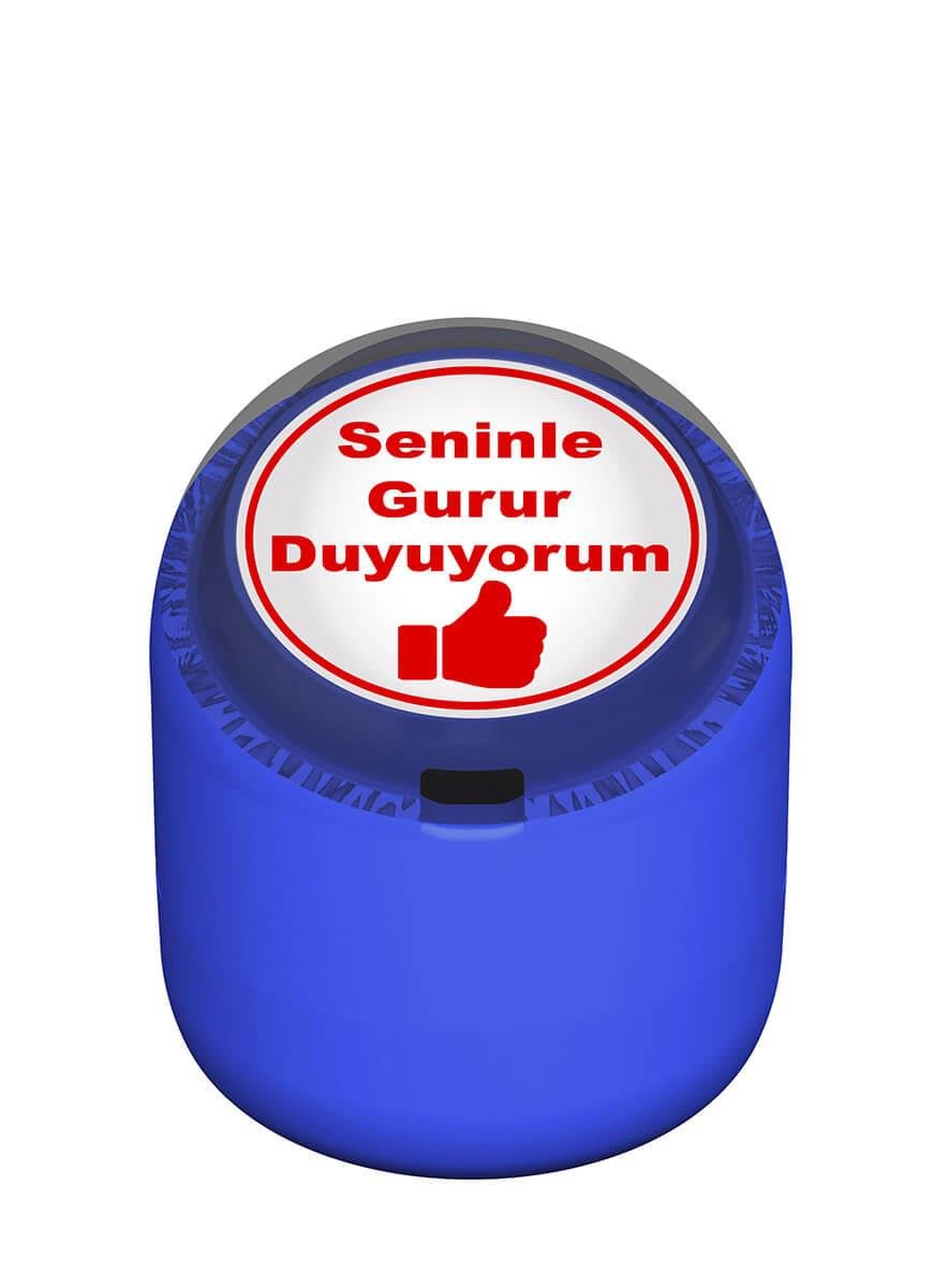 Seninle Gurur Duyuyorum Motivasyon Kaşesi 22mm Yuvarlak Teknobutik.com'da