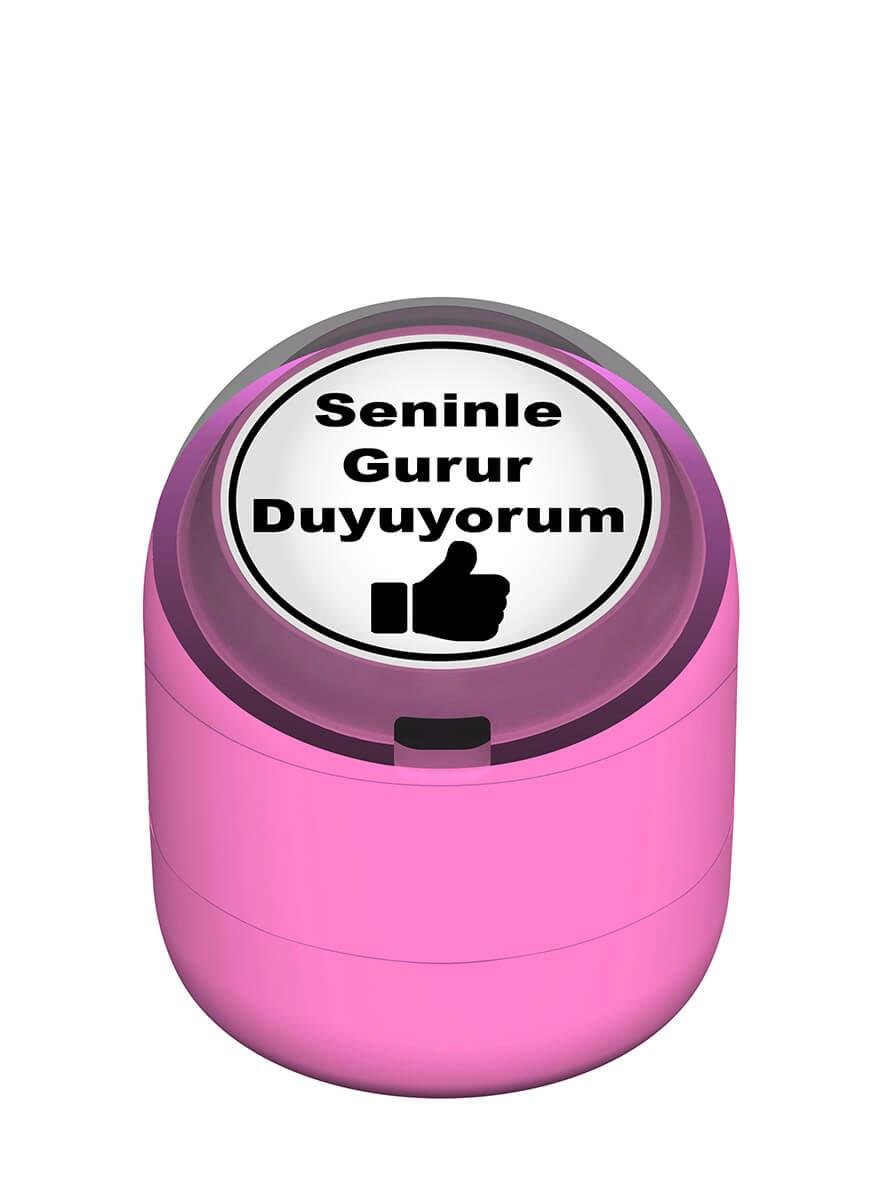 Seninle Gurur Duyuyorum Motivasyon Kaşesi 22mm Yuvarlak Teknobutik.com'da