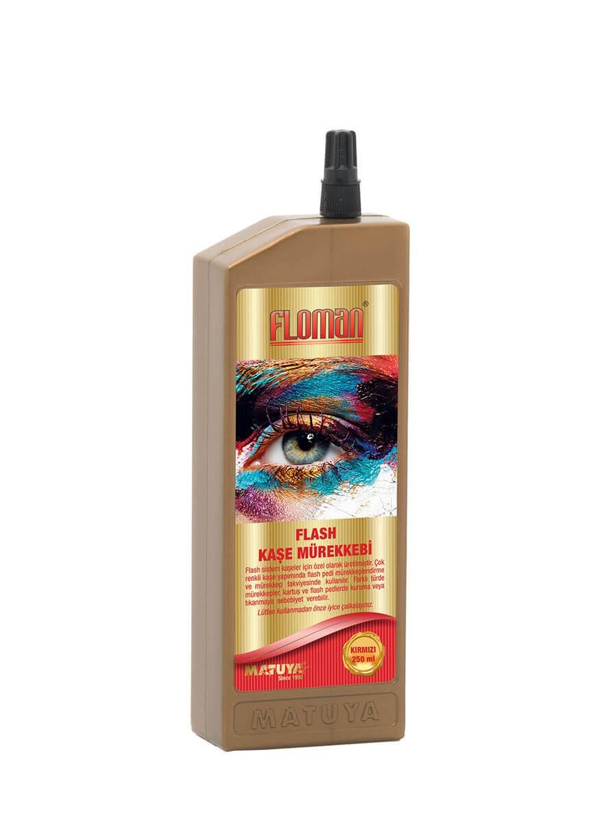 Floman 250ml Flash Kaşe Mürekkebi Kırmızı Teknobutik.com'da