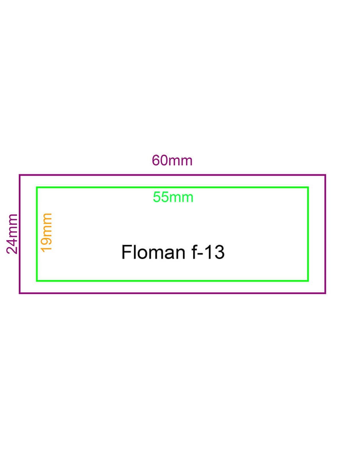 Floman F-13 Flash Kaşe 24x60mm Teknobutik.com'da
