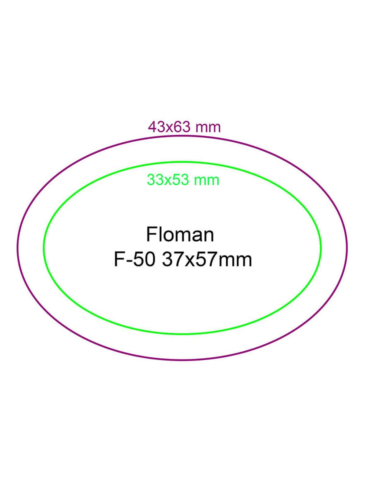 Floman F-50 Flash Kaşe 37x57mm Oval Teknobutik.com'da