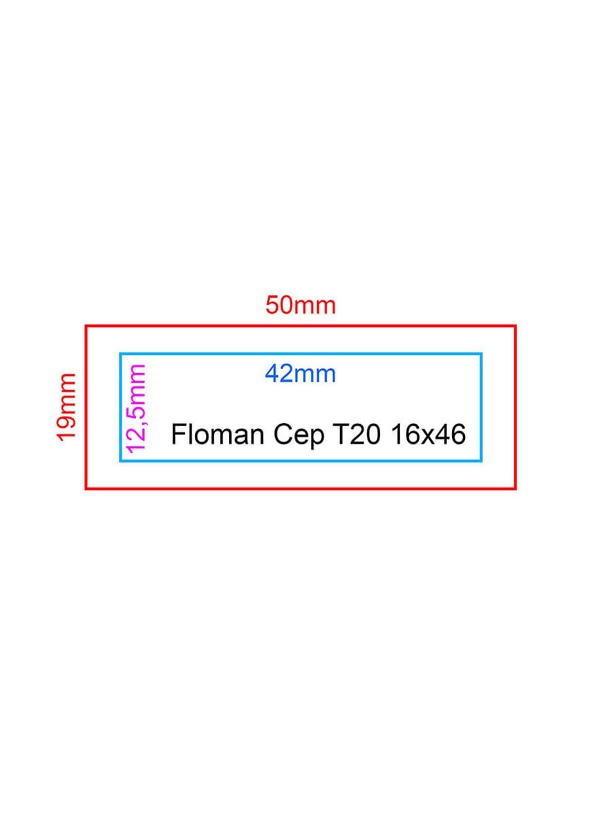 Floman Füme T-20 Flash Cep Kaşe 16x46mm Teknobutik.com'da