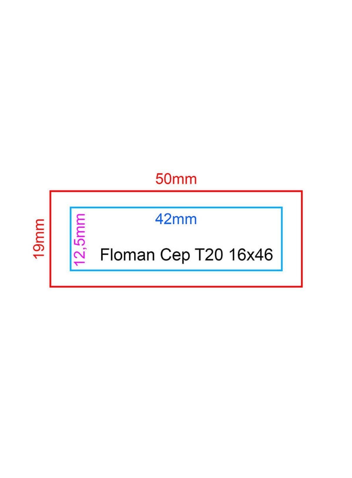 Floman Füme T-20 Flash Cep Kaşe 16x46mm Teknobutik.com'da