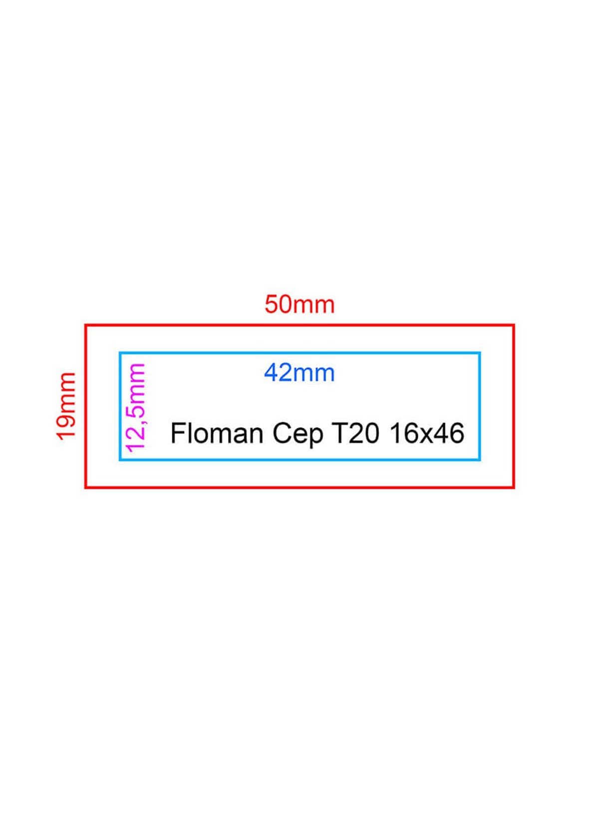 Floman Füme T-20 Flash Cep Kaşe 16x46mm Teknobutik.com'da