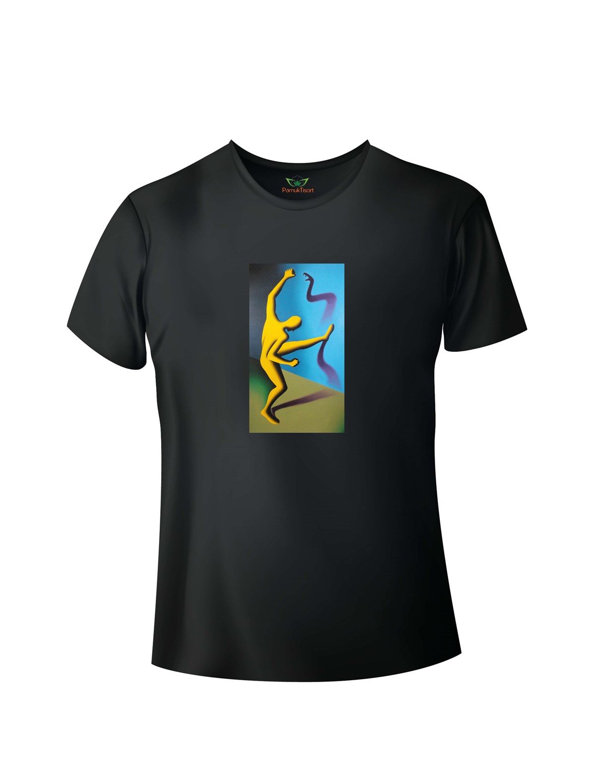 Gölgeler Ne Anlatır Baskılı Basic Tshirt